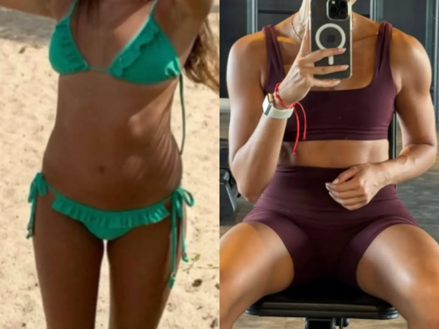 Resultado de emagrecimento e hipertrofia com Carol Trindade — antes e depois 4